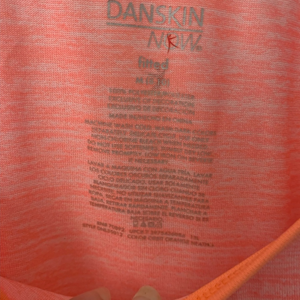 Danskin Bright Coral Fitness Top